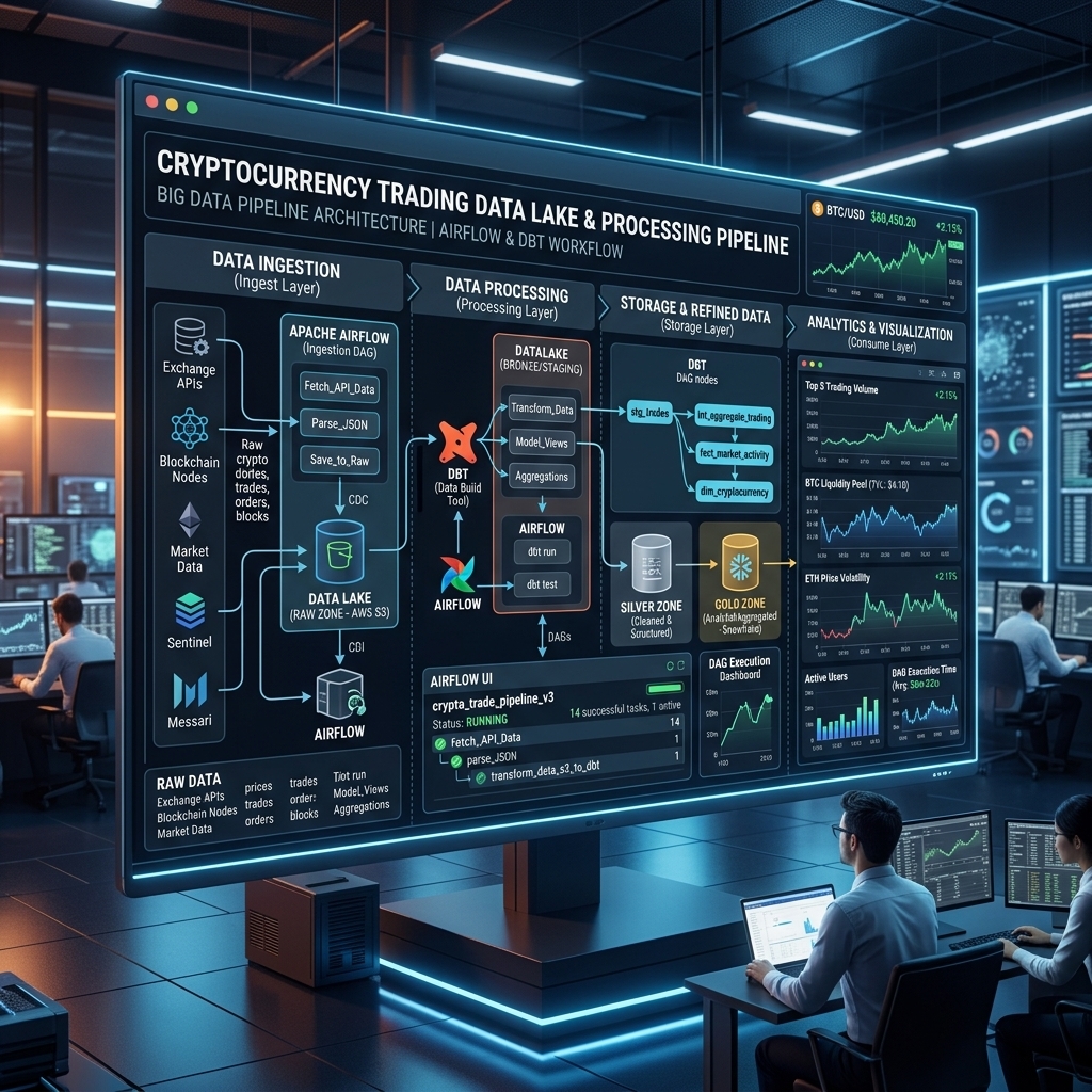 Binance Data Lake & Analytics Pipeline